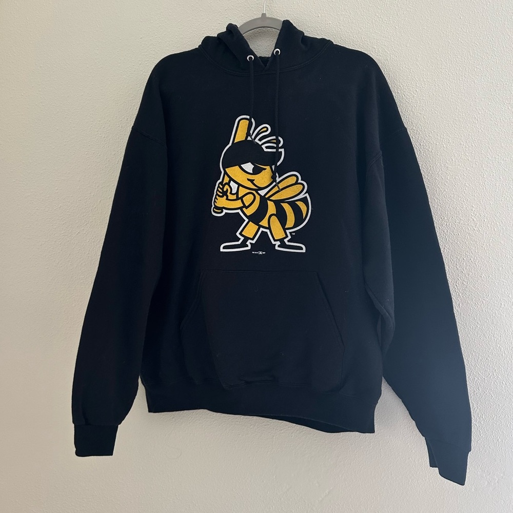 Salt Lake Bees Baseball Sweatshirt Black Hoodie XLarge